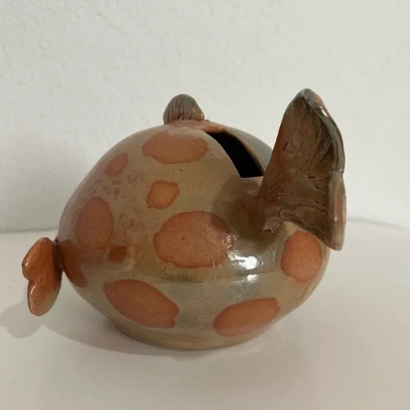 Artisan Fish Bank B Van Soi Handmade Artisan ClayOne of a Kind